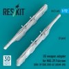 RESKIT RS72-0605 US weapon adapter for MiG-29 Fulcrum (2 pcs) (GBU-39 SDB, GBU-62 (JDAM-ER)) (3D Printed) (1/72)